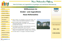 Tablet Screenshot of haus-hohensolms.de